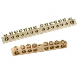 Шина N "ноль" на одном угловом изоляторах ШНИ-6х9-14-У1-С ИЭК YNN10-69-14C1-K07